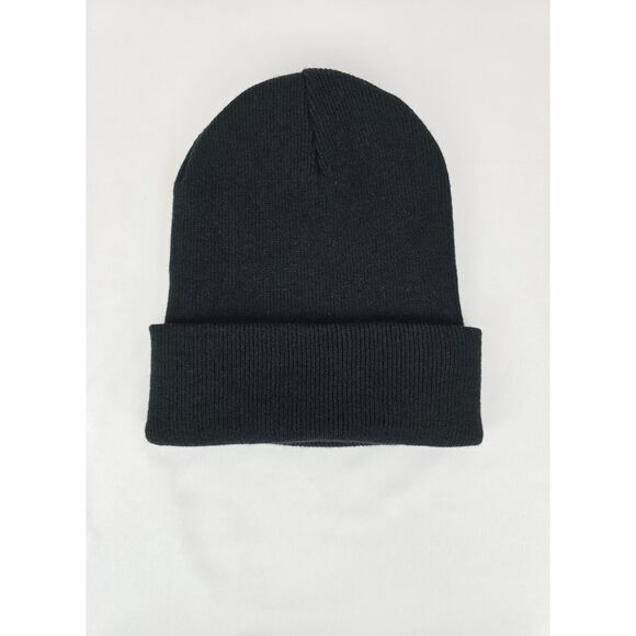 Carhartt Beanie Hat Black Unisex Winter Cold Weather One Size Fits All Toboggan - Picture 2 of 3